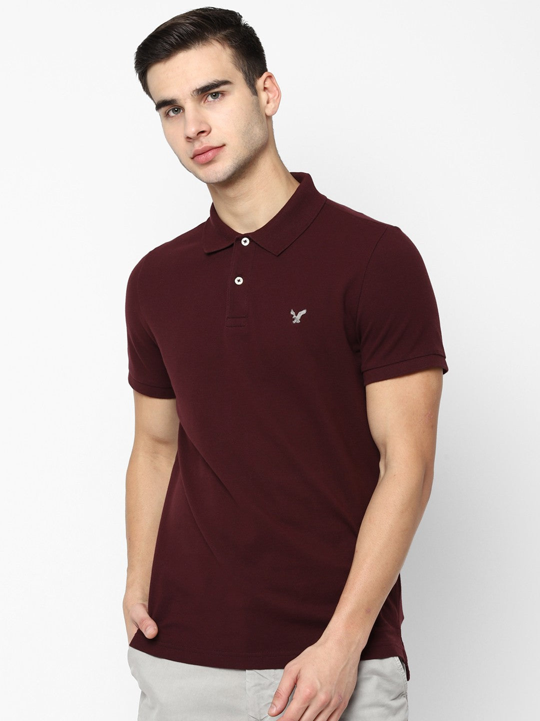 American Eagle Majestic Merlot Polo Shirt