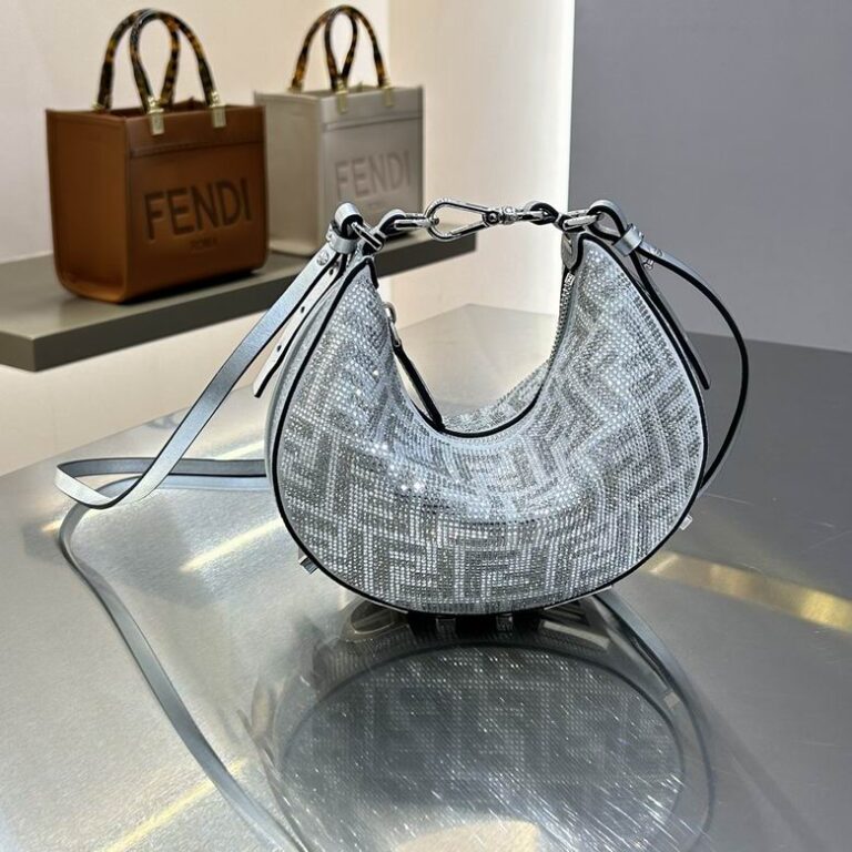 Fendi Crystal-Embellished Hobo Bag (IMPORTED)
