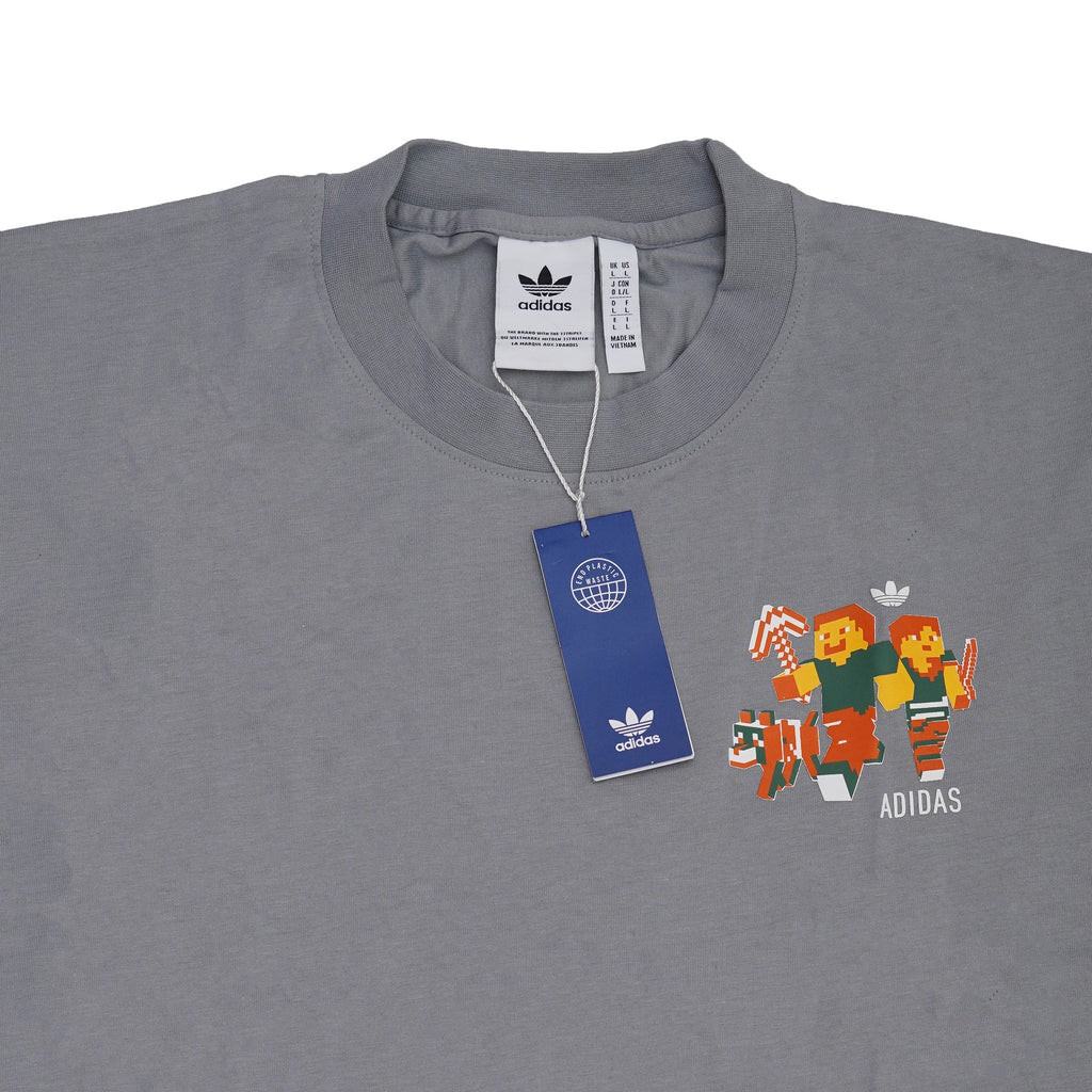 ADIDAS Misty Slate Relaxed Fit Short Sleeve Graphic Tee