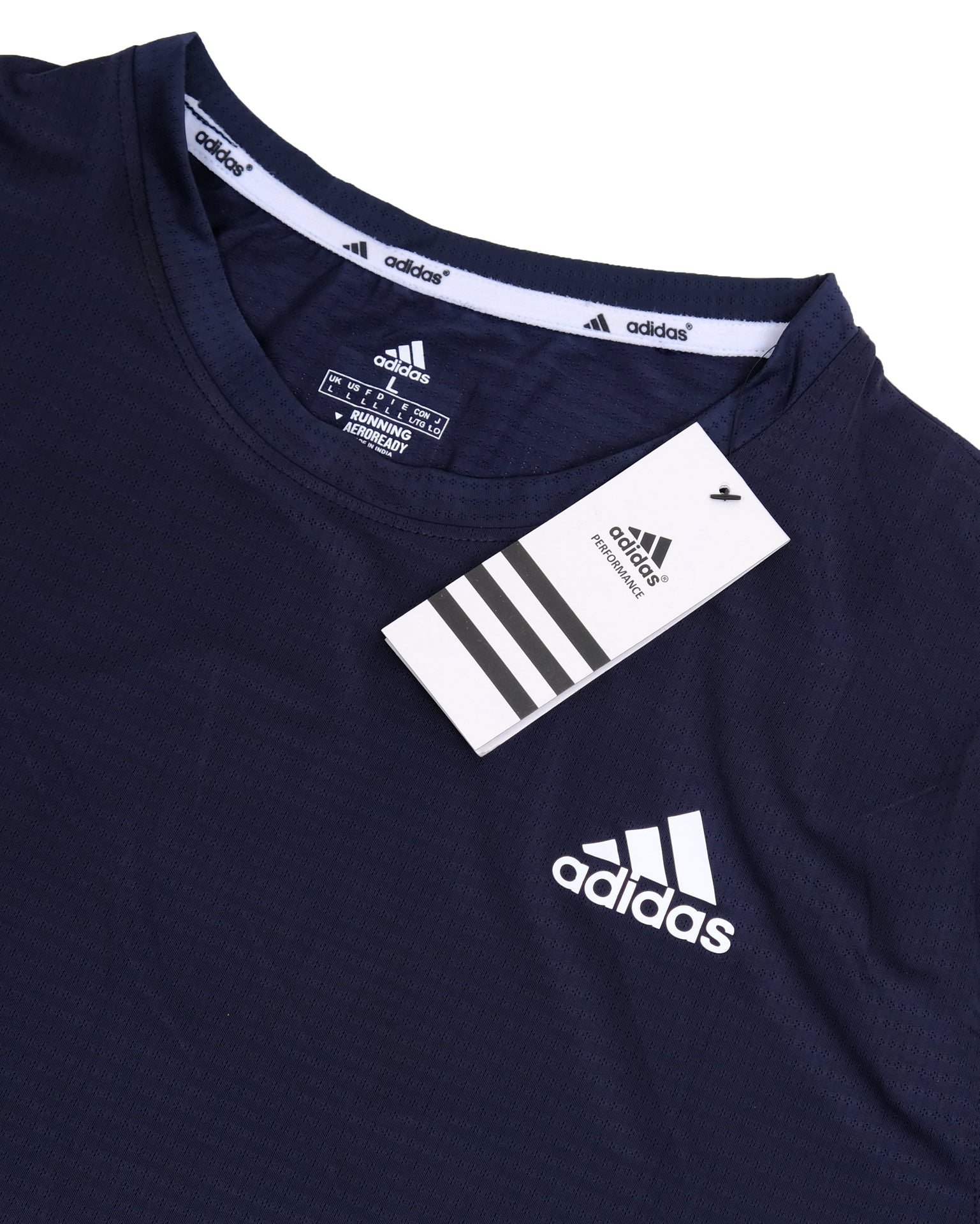 ADIDAS Midnight Navy Aeroready Slim Fit Short Sleeve Performance Tee
