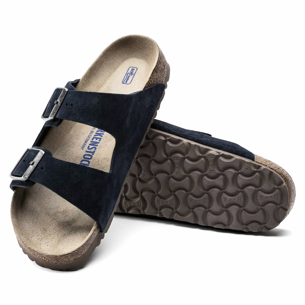 BIRKENSTOCK Deep Sea Sapphire Luxe Suede Arizona Sandals