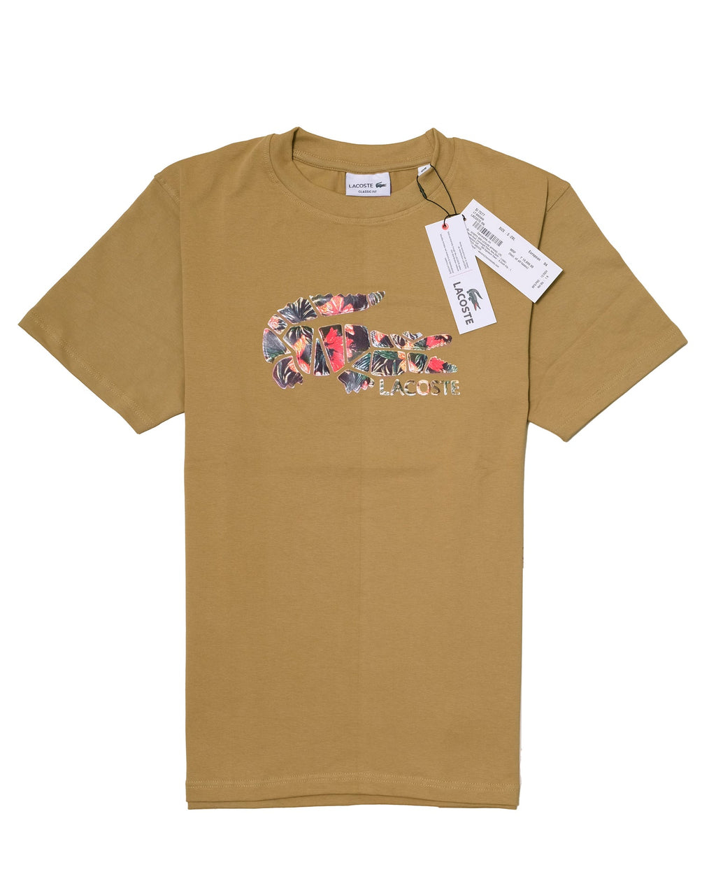 LACOSTE Olive Grove Slim Fit Short Sleeve Crewneck Shirt