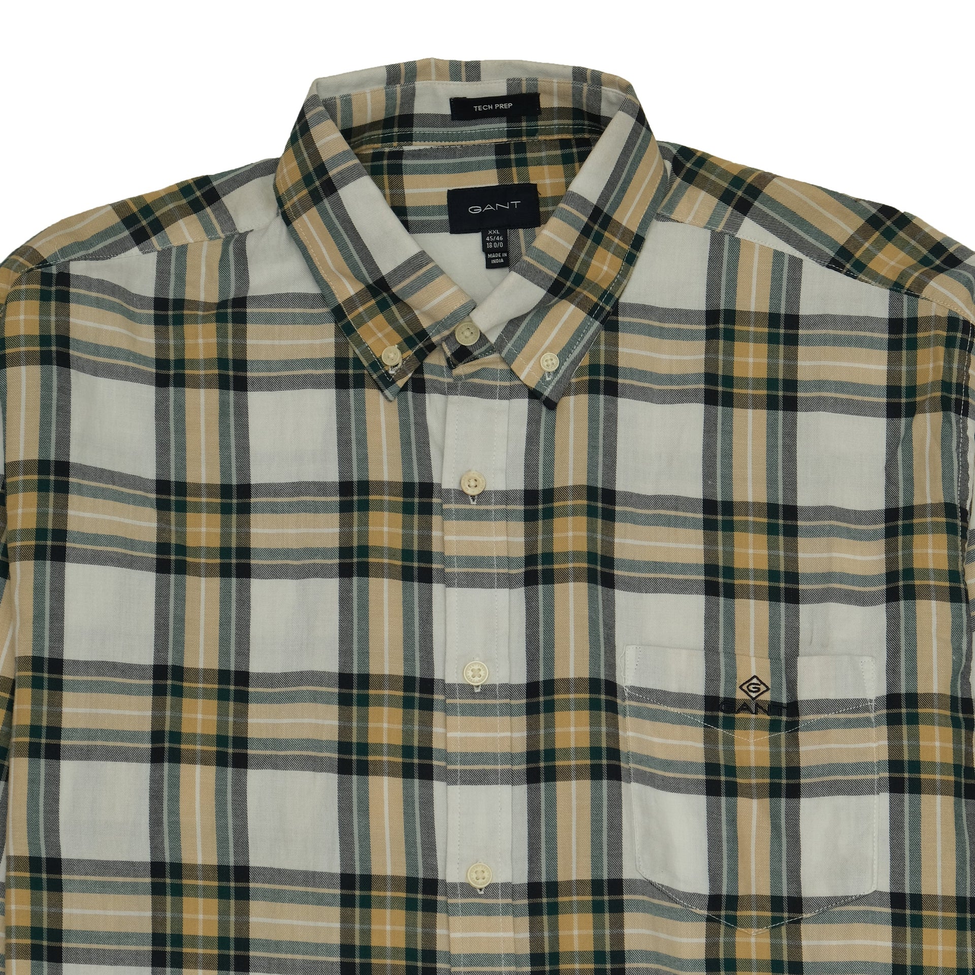 GANT Meadow Gold Classic Fit Plaid Button-Up Shirt