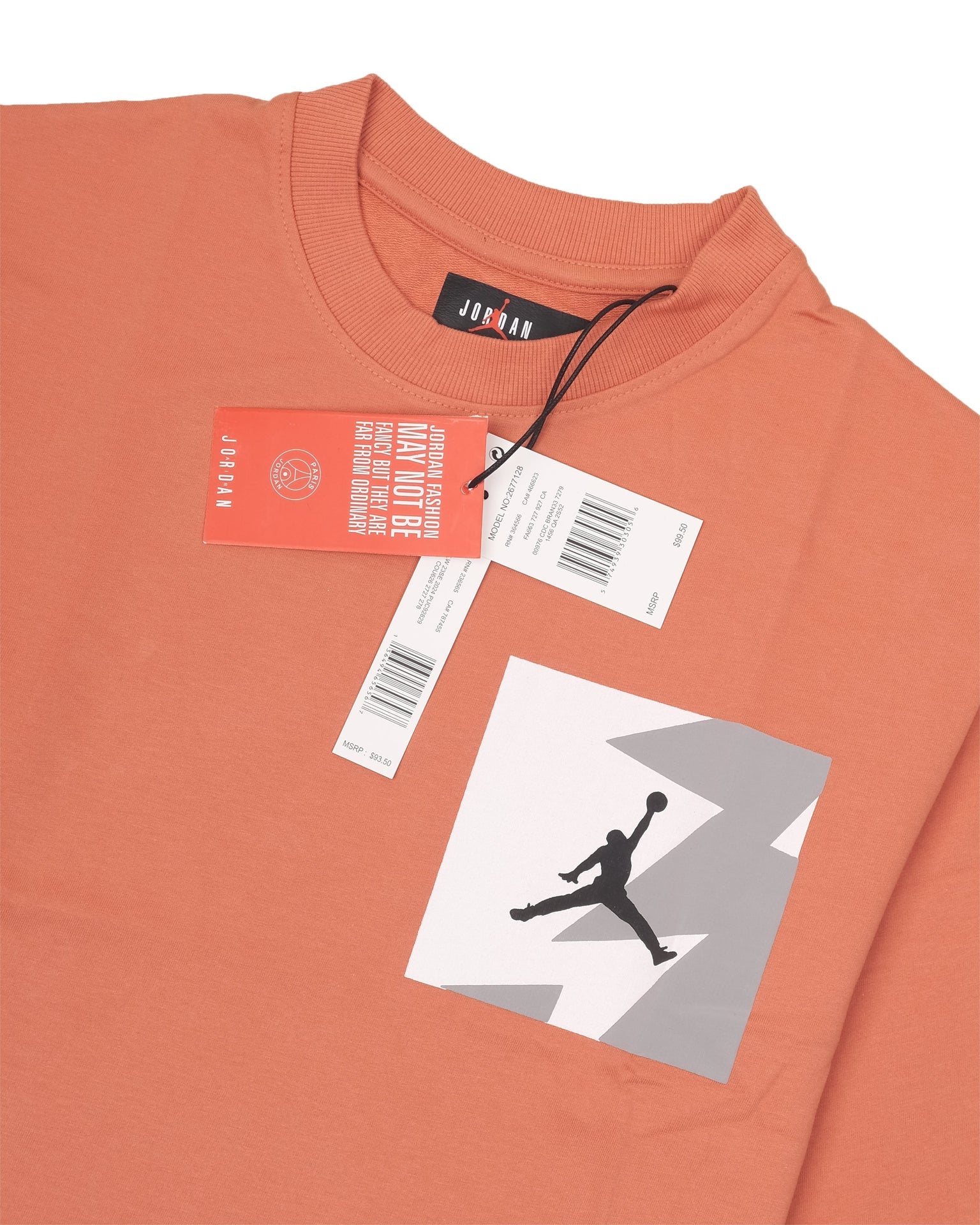 JORDAN Ember Clay Oversized Short Sleeve Graphic Tee