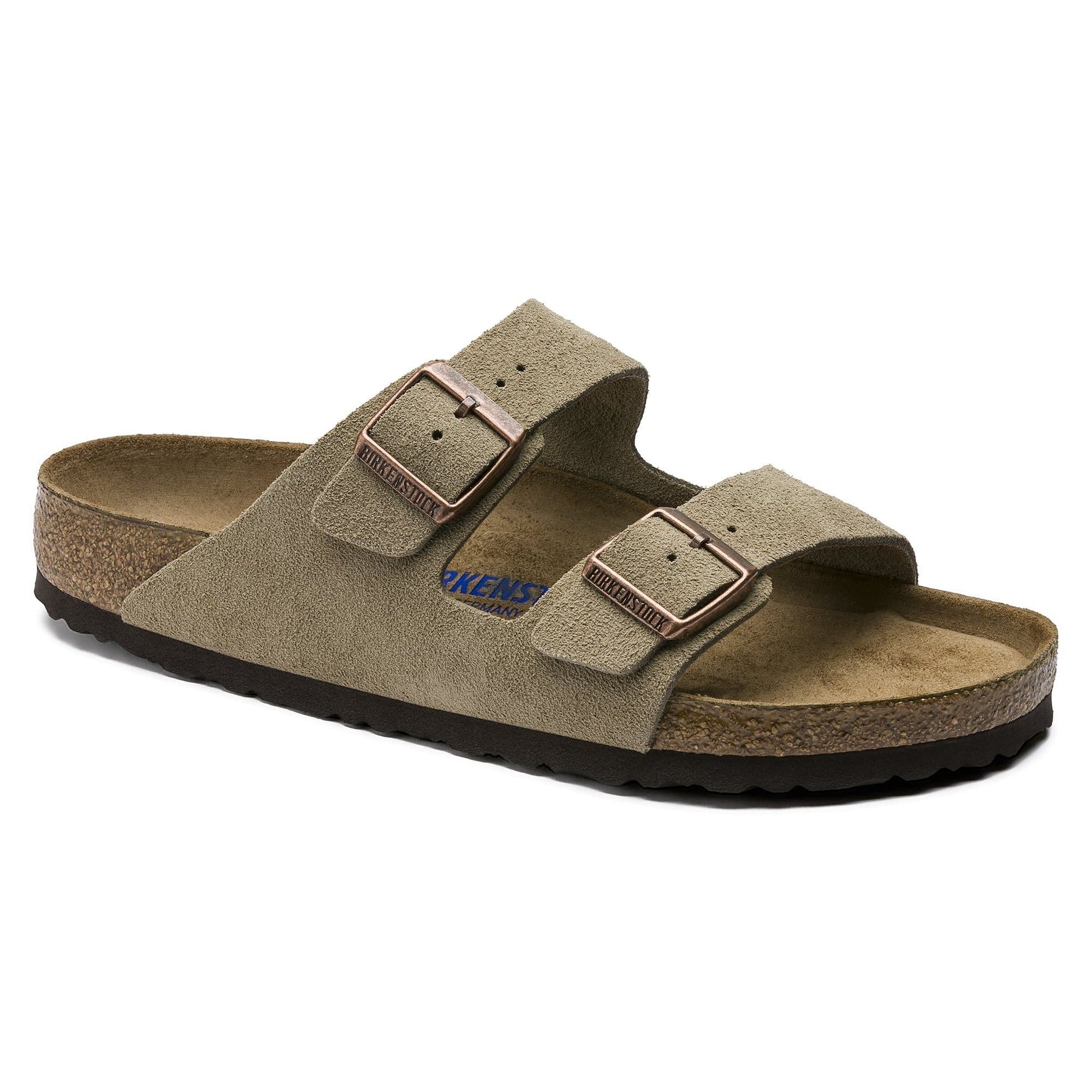 Birkenstock Suede Sandals in Sage Green Serenity