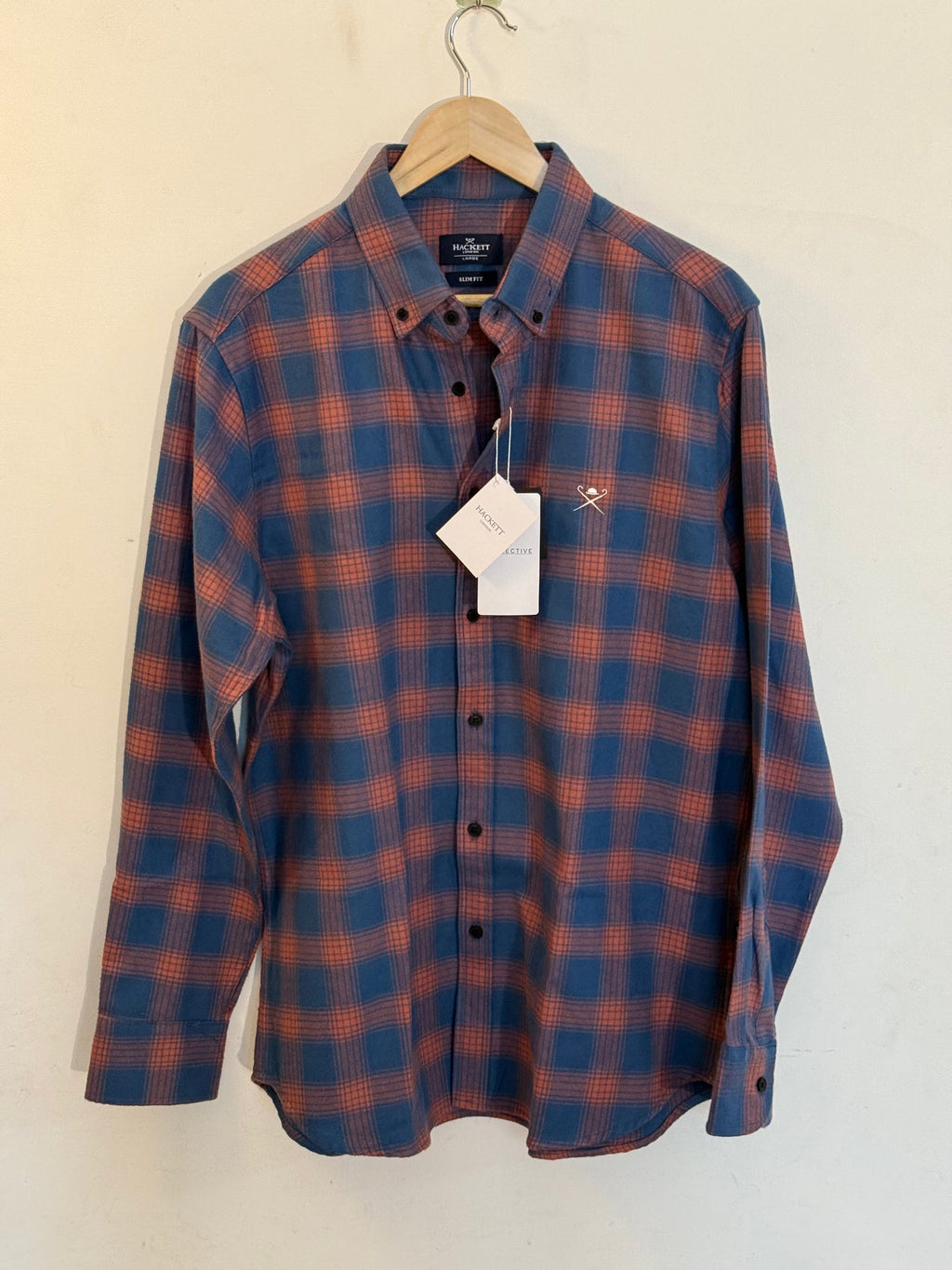 HACKETT LONDON Dusk Ember Slim Fit Long Sleeve Button-Down Oxford Shirt