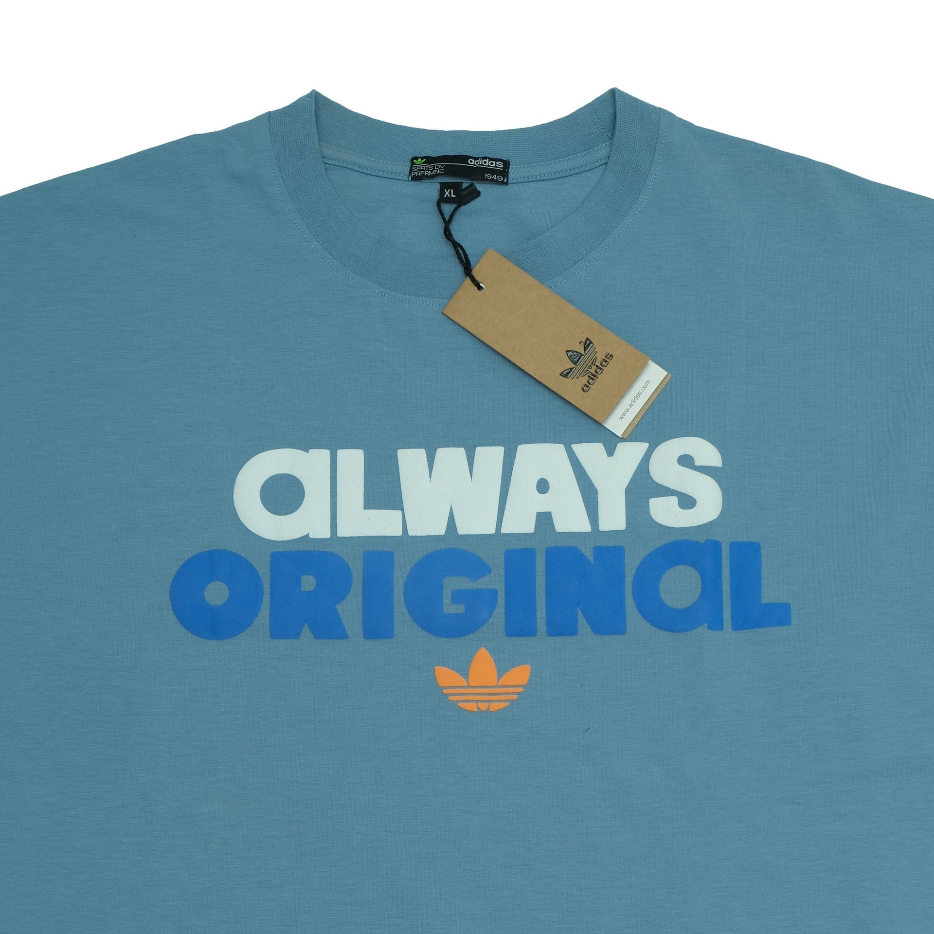 ADIDAS Oceanic Blue Relaxed Fit Graphic Tee