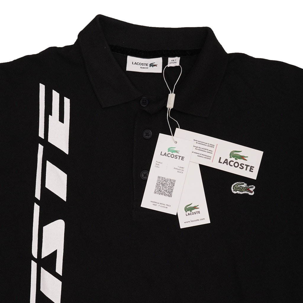 LACOSTE Midnight Onyx Slim Fit Signature Logo Polo Shirt