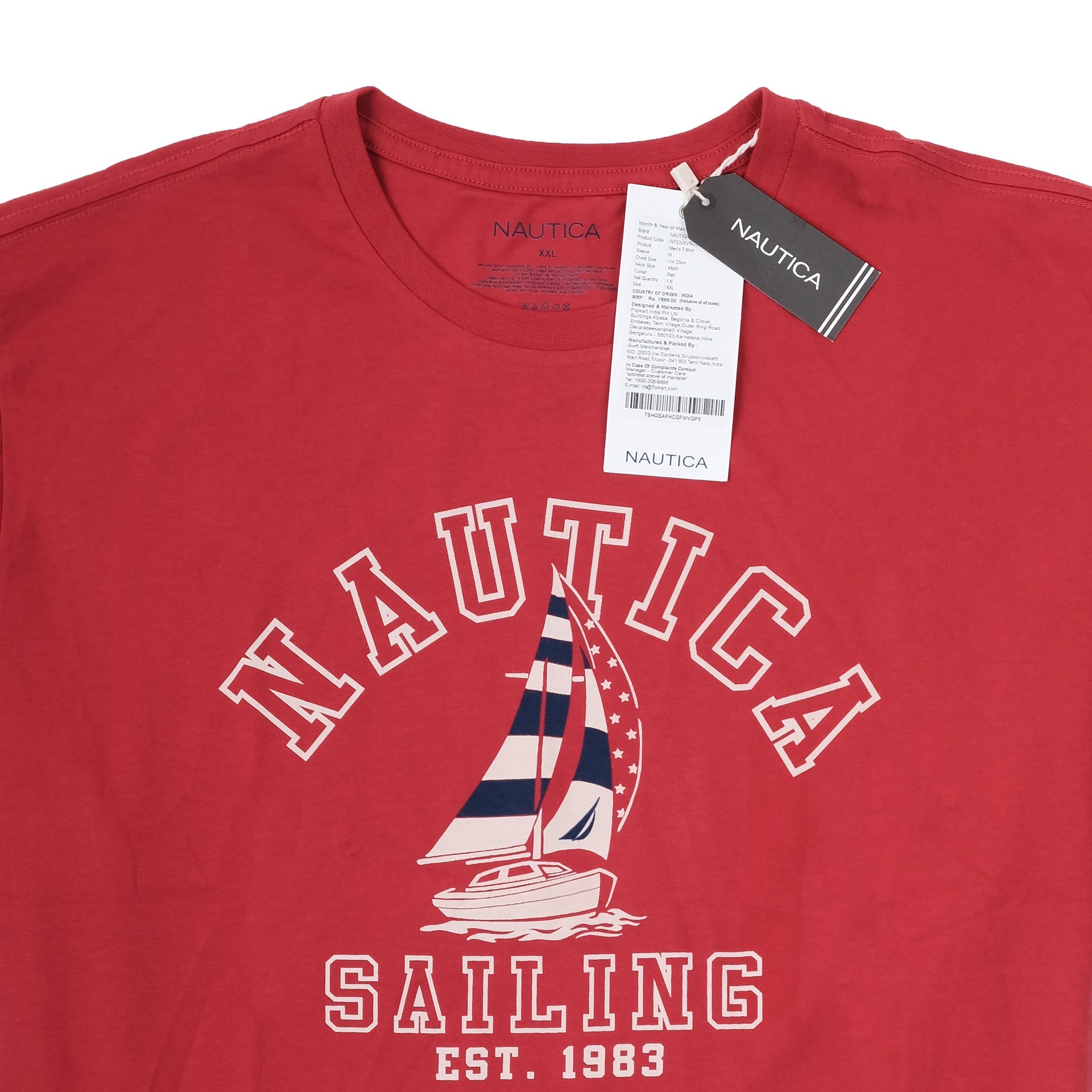 NAUTICA Crimson Tide Classic Fit Short Sleeve Tee
