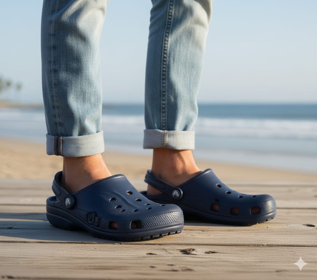 Crocs Classic Clogs in Navy Blue