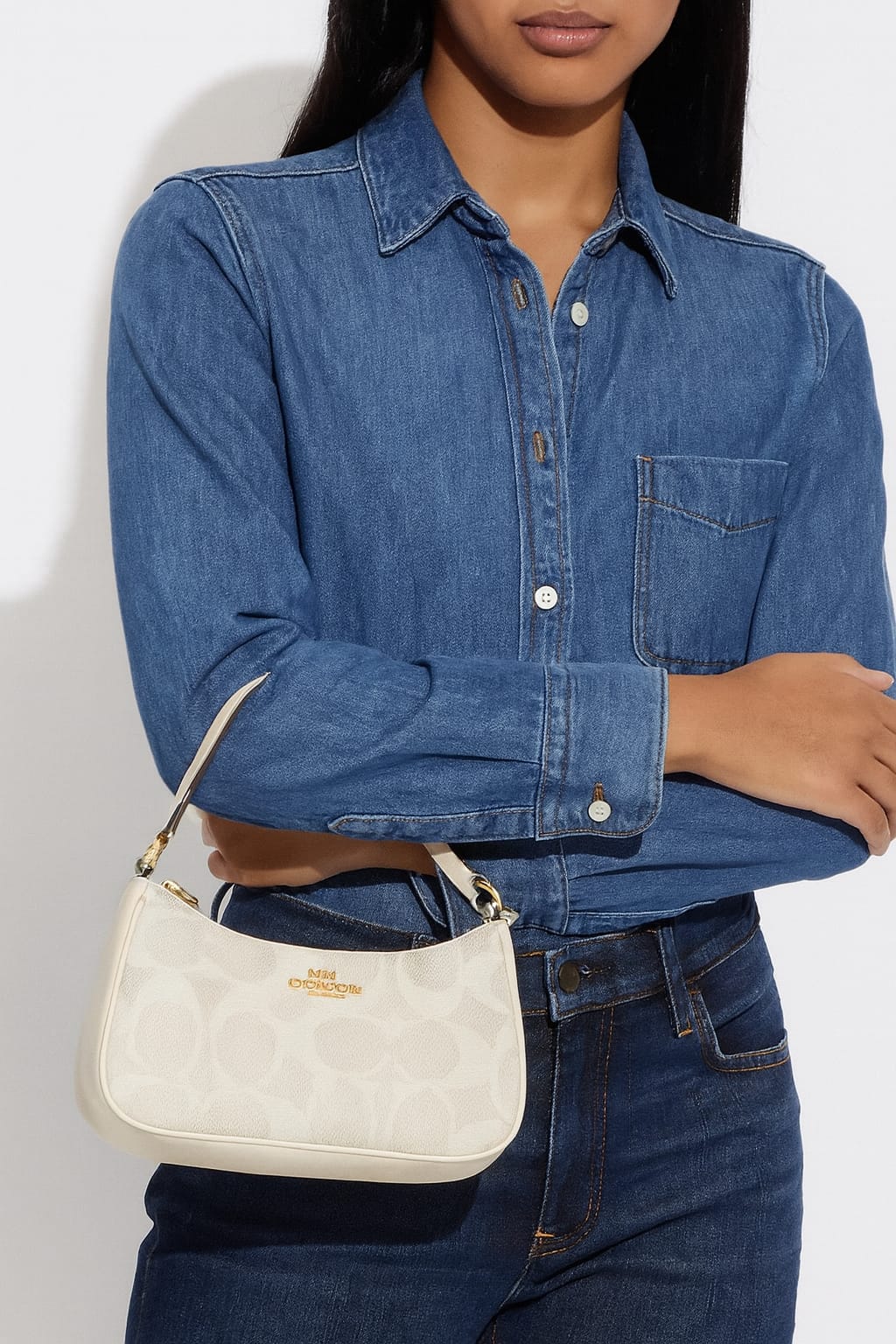 COACH Signature Mini Hobo Bag