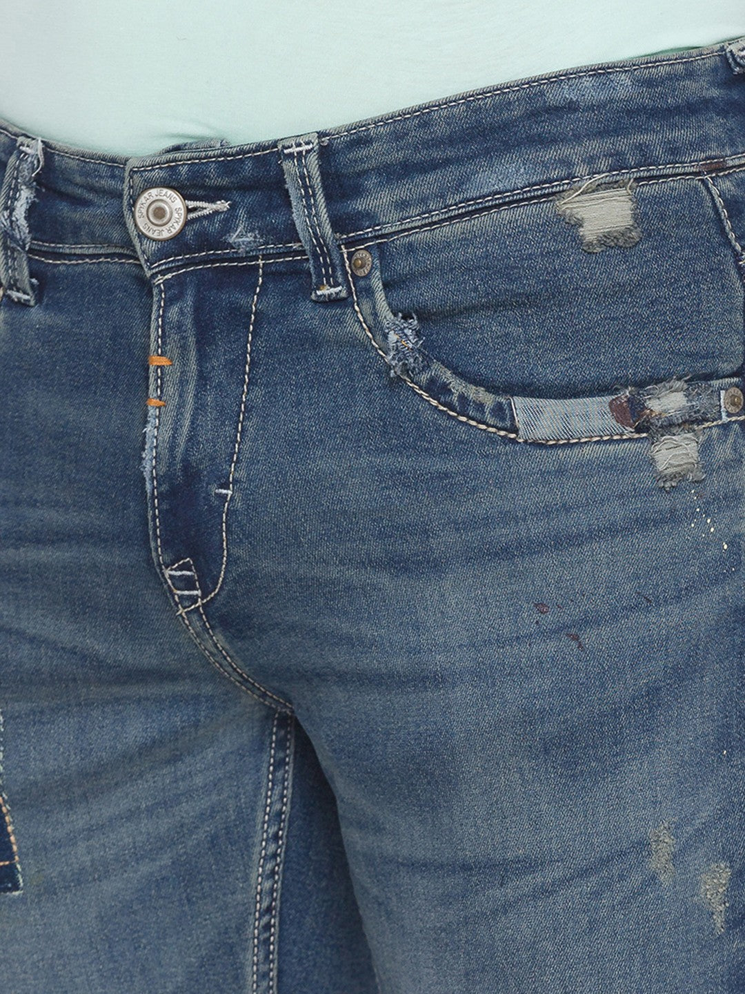 Spykar Distressed Denim Jeans