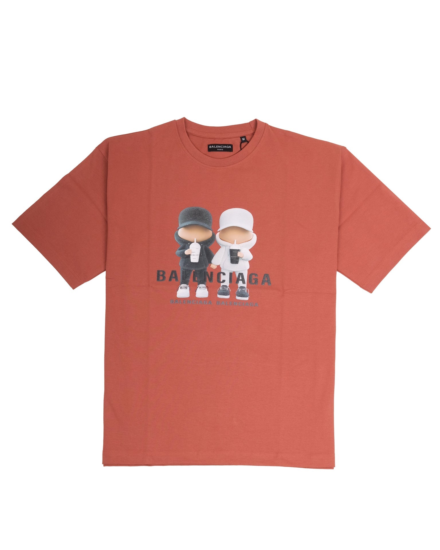BALENCIAGA Terra Cotta Graphic Short Sleeve Tee