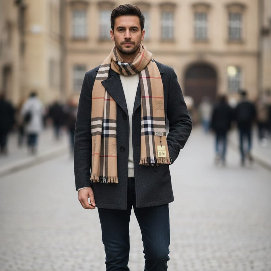 Burberry Classic Check Wool Scarf
