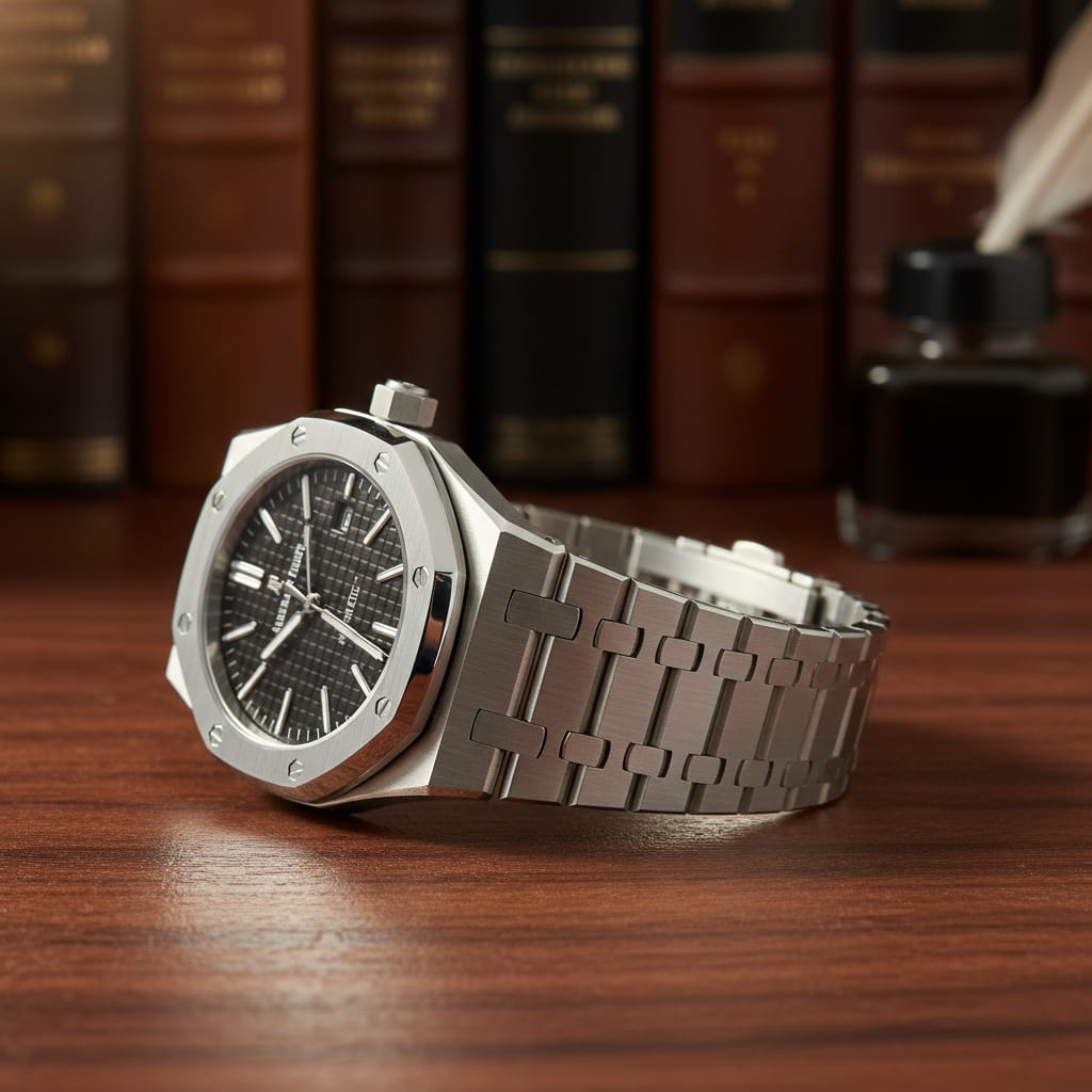 AUDEMARS PIGUET Starlit Onyx Iconic Steel Timepiece (IMPORTED)