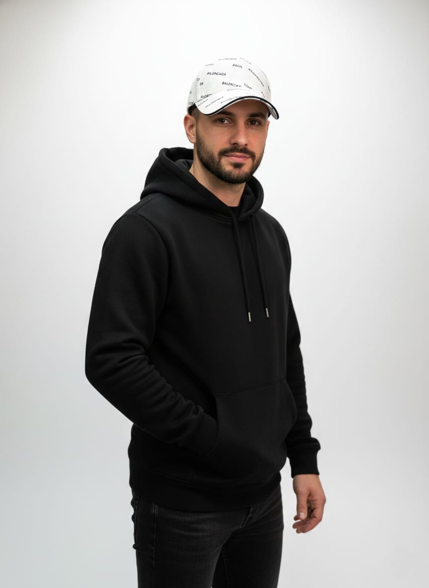 BALENCIAGA Ethereal Pearl Signature Logo Cap