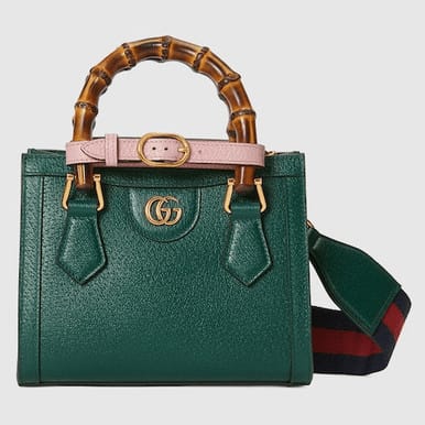 Gucci Bamboo Top Handle Mini Bag in Green (IMPORTED)