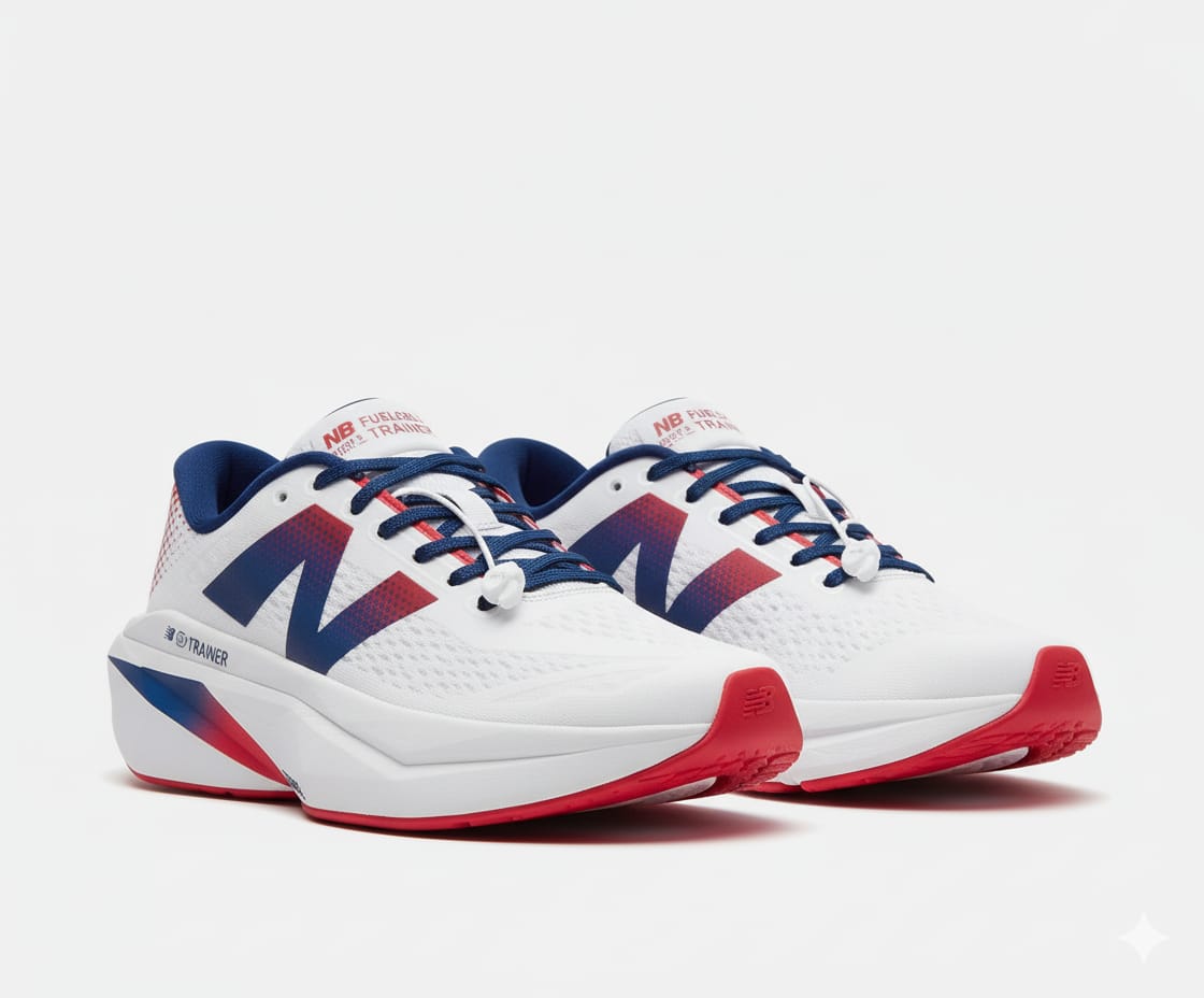 New Balance FuelCell Trainer - White/Red/Navy