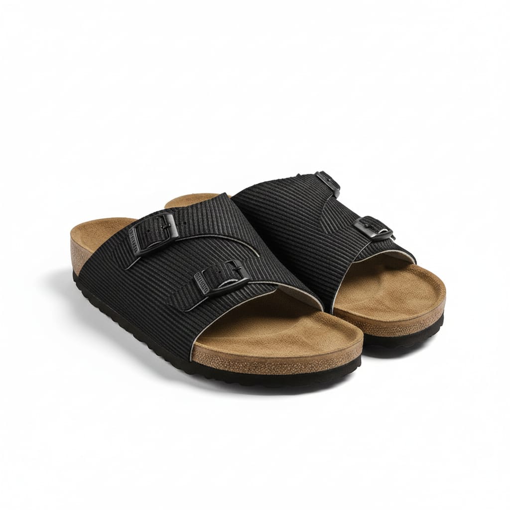 Birkenstock Starlit Onyx Luxe Casual Fit Comfort Strappy Slide Sandals