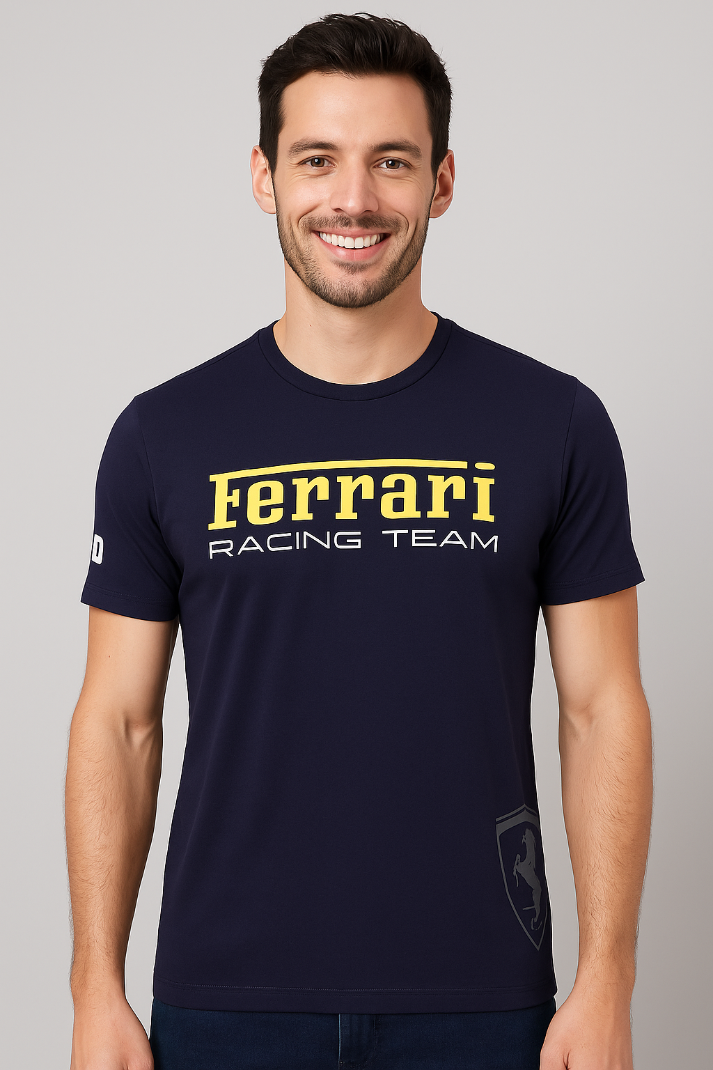 PUMA Deep Sea Navy Slim Fit Crewneck Tee