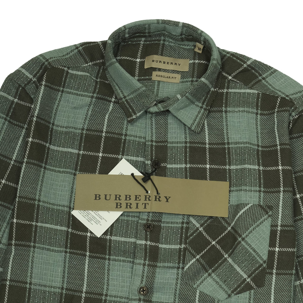 BURBERRY BRITT Ocean Breeze Check Regular Fit Long Sleeve Shirt