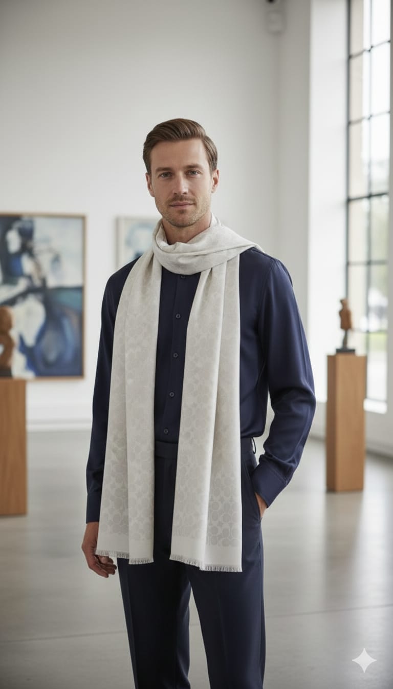 Coach Luxe Cashmere Blend Scarf