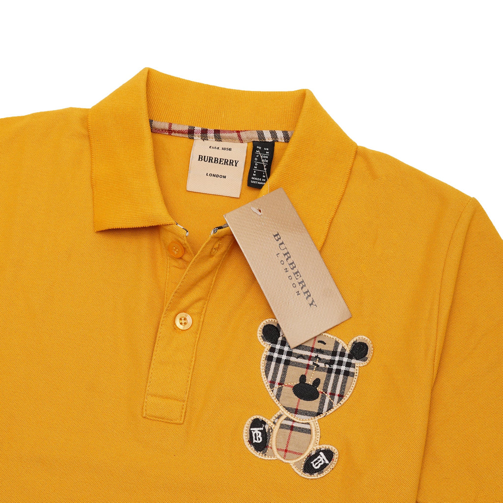 BURBERRY Golden Honey Classic Fit Embroidered Polo
