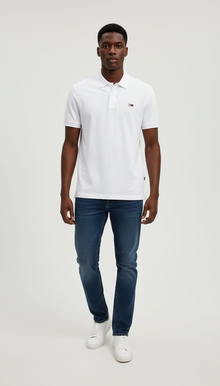 TOMMY HILFIGER Whispering Shell Classic Fit Short Sleeve Piqué Polo Shirt