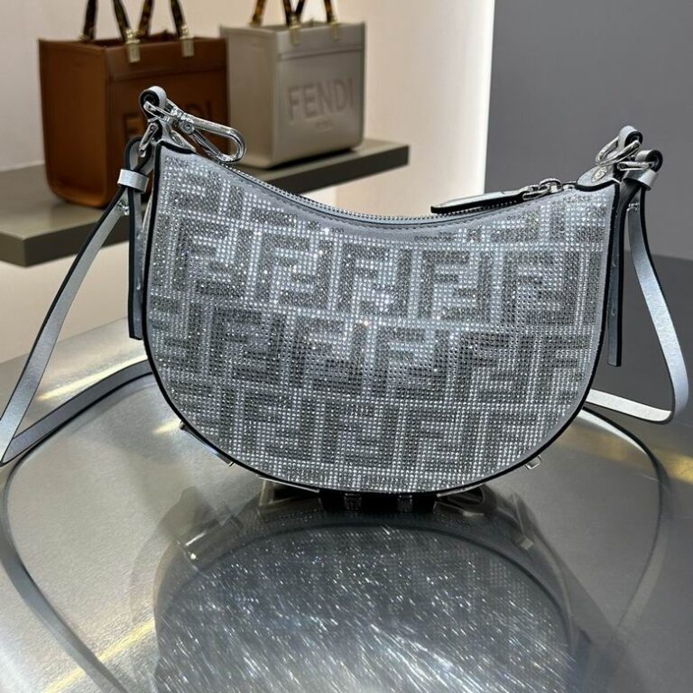 Fendi Crystal-Embellished Hobo Bag (IMPORTED)