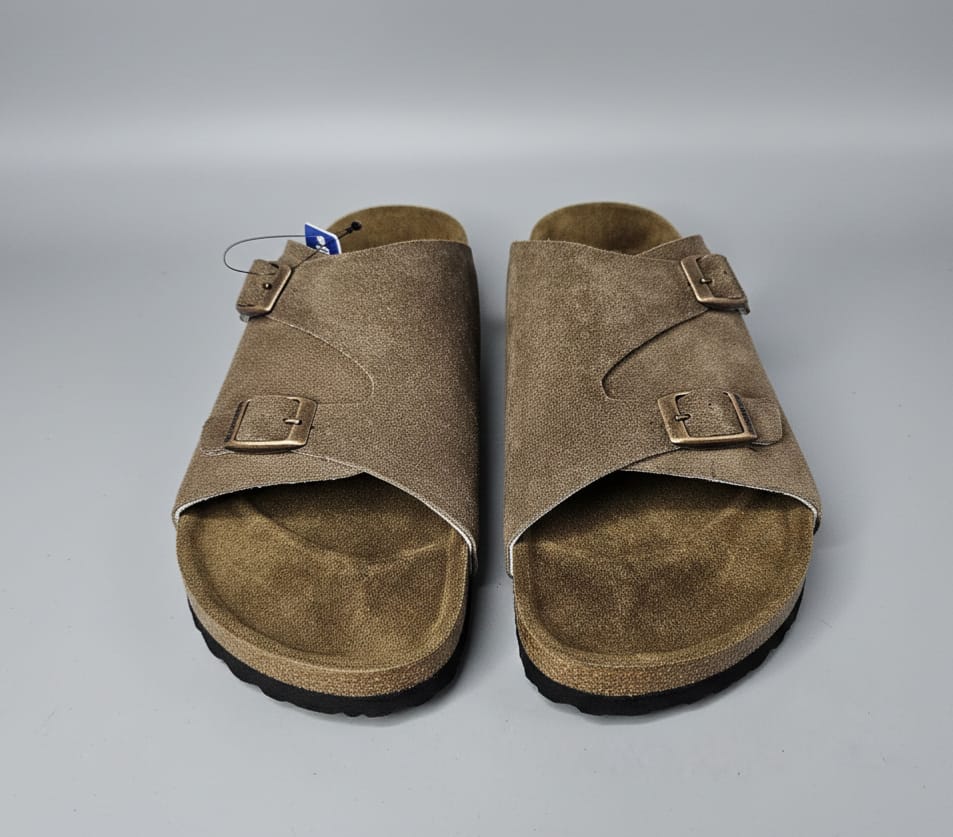 Birkenstock Tranquil Dune Luxe Double Buckle Slide Sandals