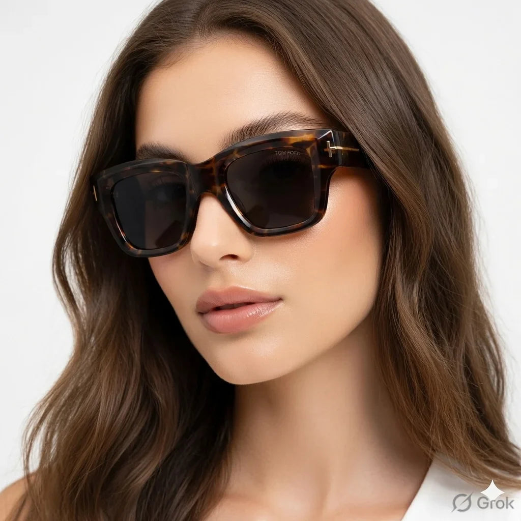 TOM FORD Tortoiseshell Cat-Eye Sunglasses