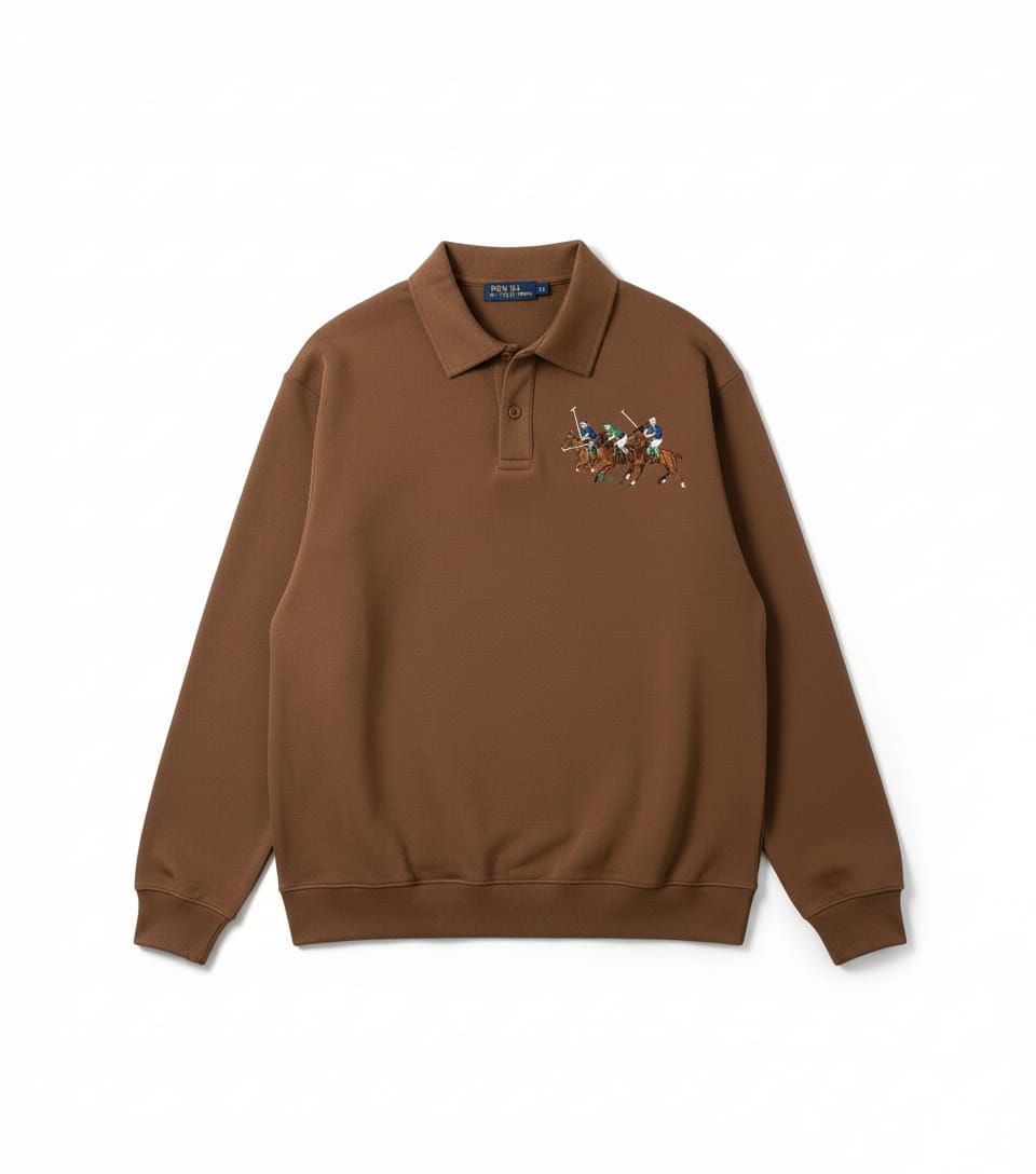 POLO RALPH LAUREN Rustic Amber Luxe Fit Long Sleeve Sweatshirt