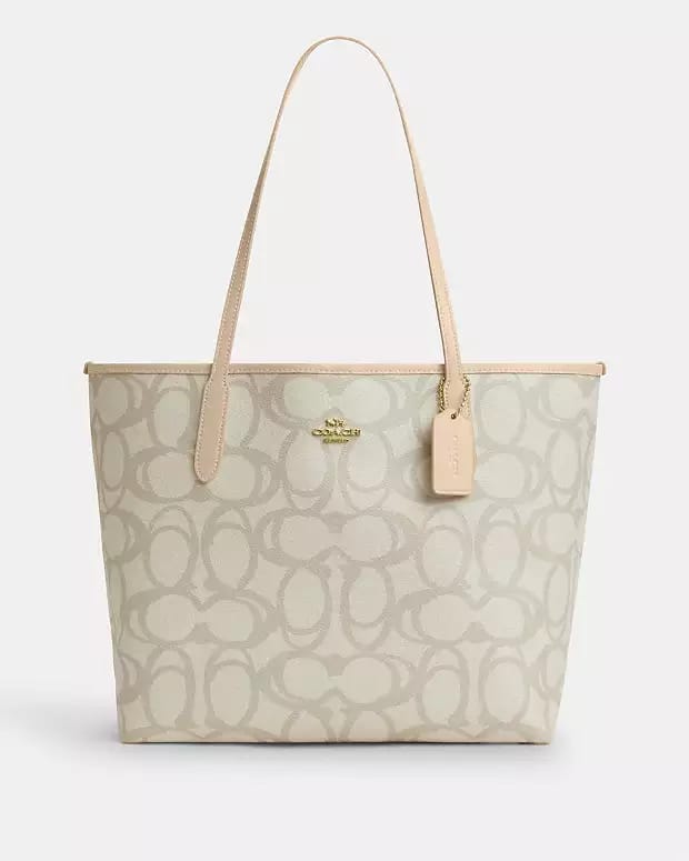 Coach Signature Canvas Tote Bag (IMPORTED)