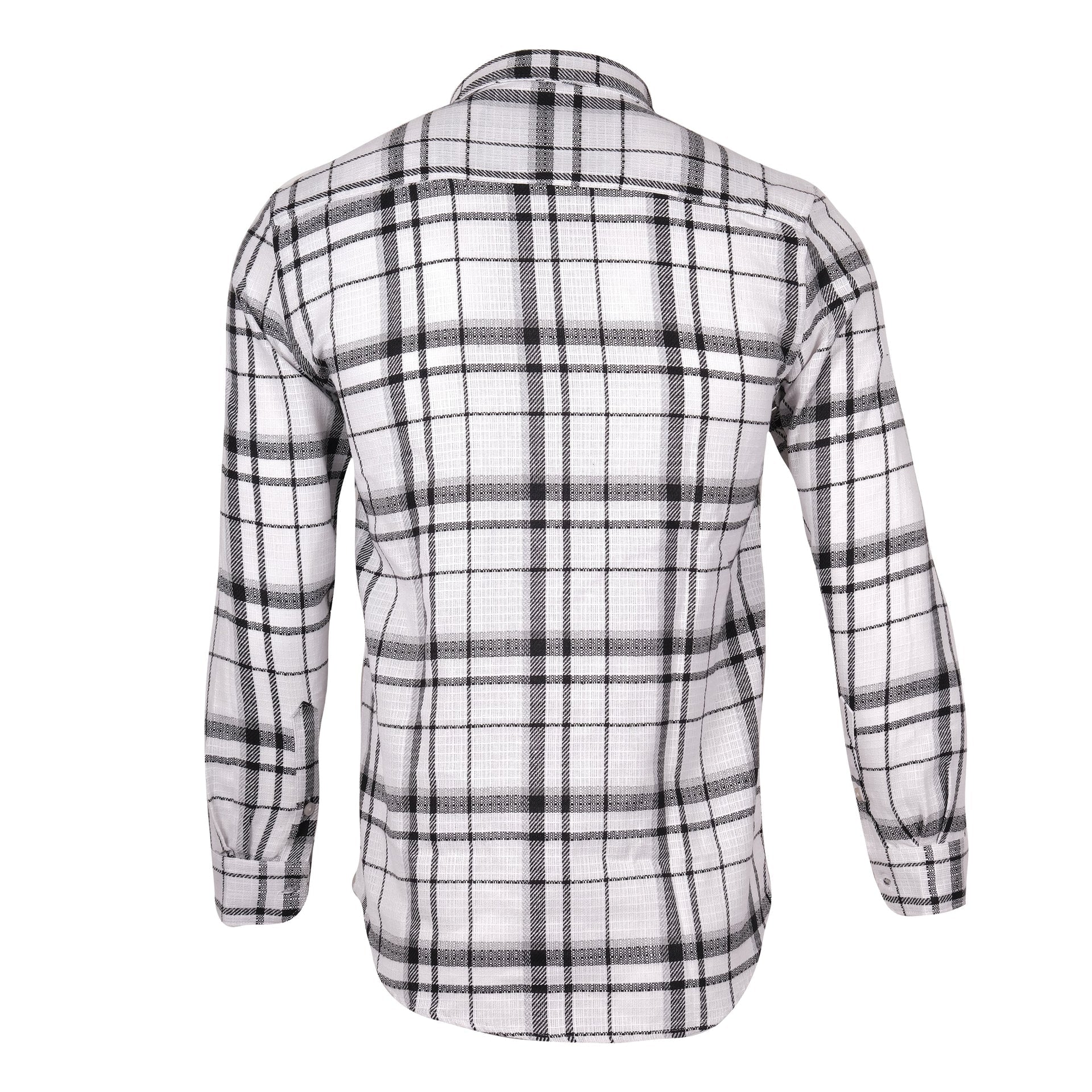 BURBERRY Frosted Charcoal Check Flannel Long Sleeve Shirt