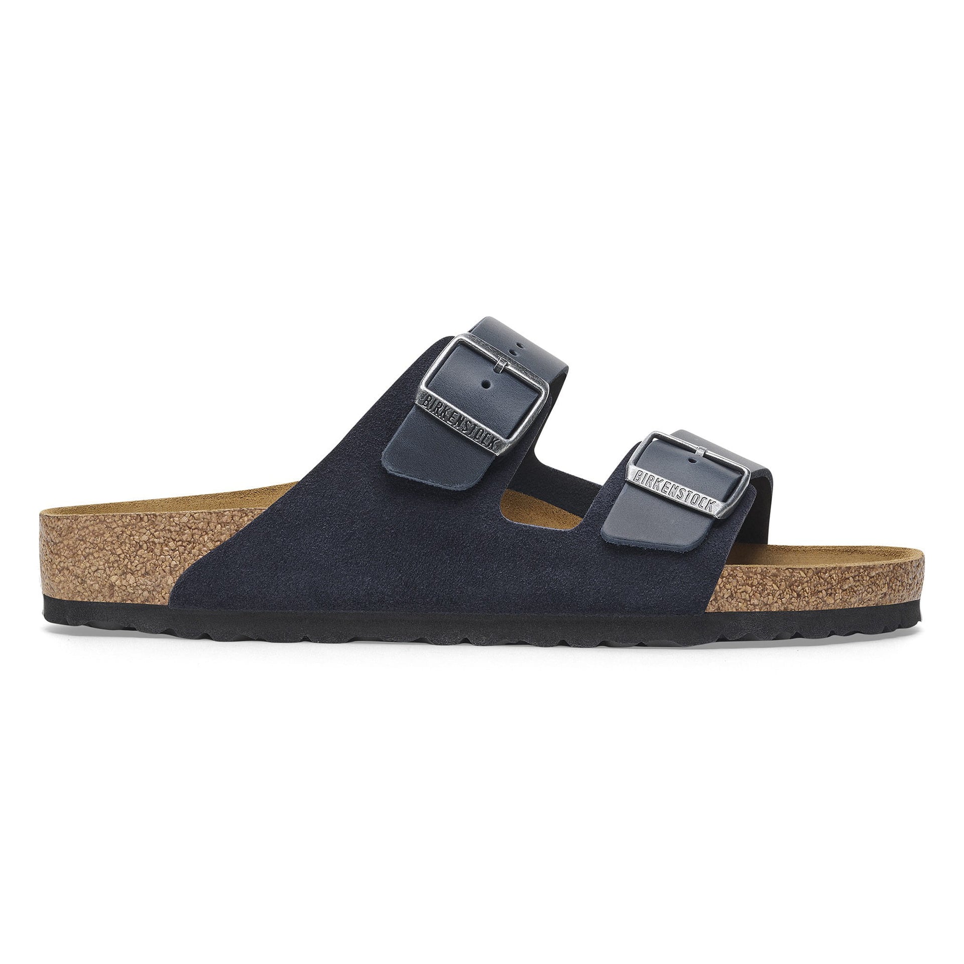 BIRKENSTOCK Midnight Blue Luxe Leather Arizona Sandals