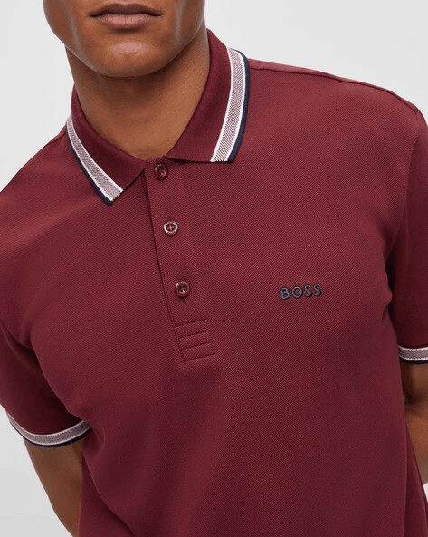 BOSS Crimson Velvet Slim Fit Polo Shirt