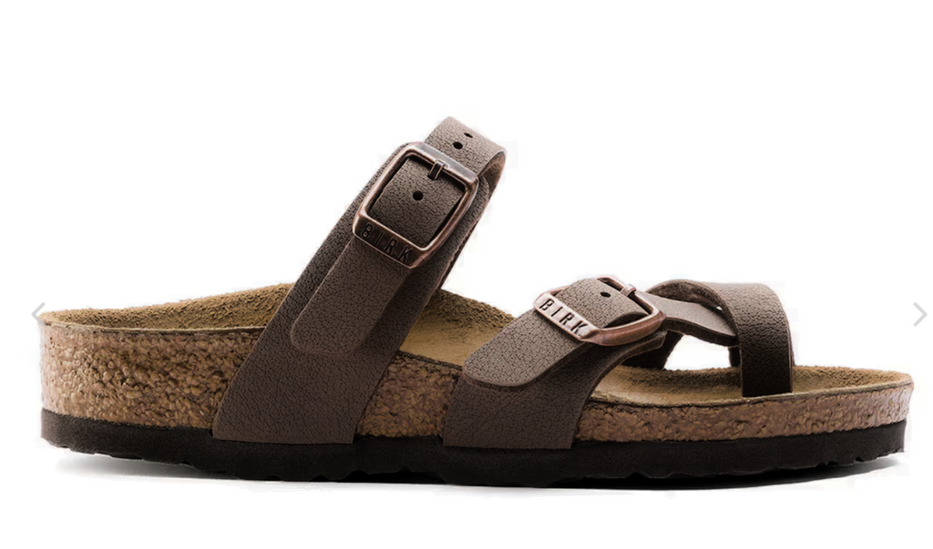 BIRKENSTOCK Rustic Umber Casual Fit Mayari Slide Sandals