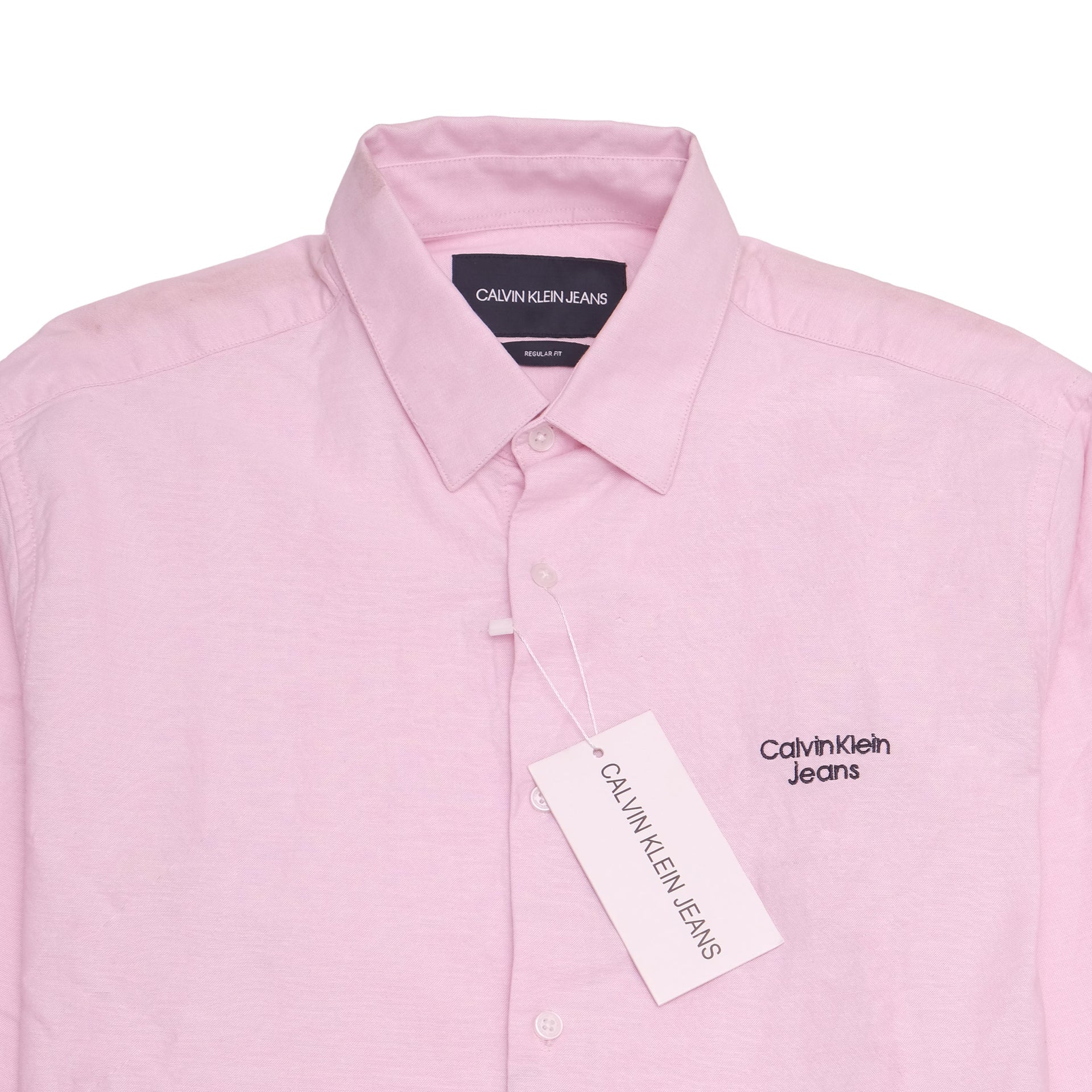 CALVIN KLEIN Blush Petal Classic Fit Long Sleeve Button-Up Shirt