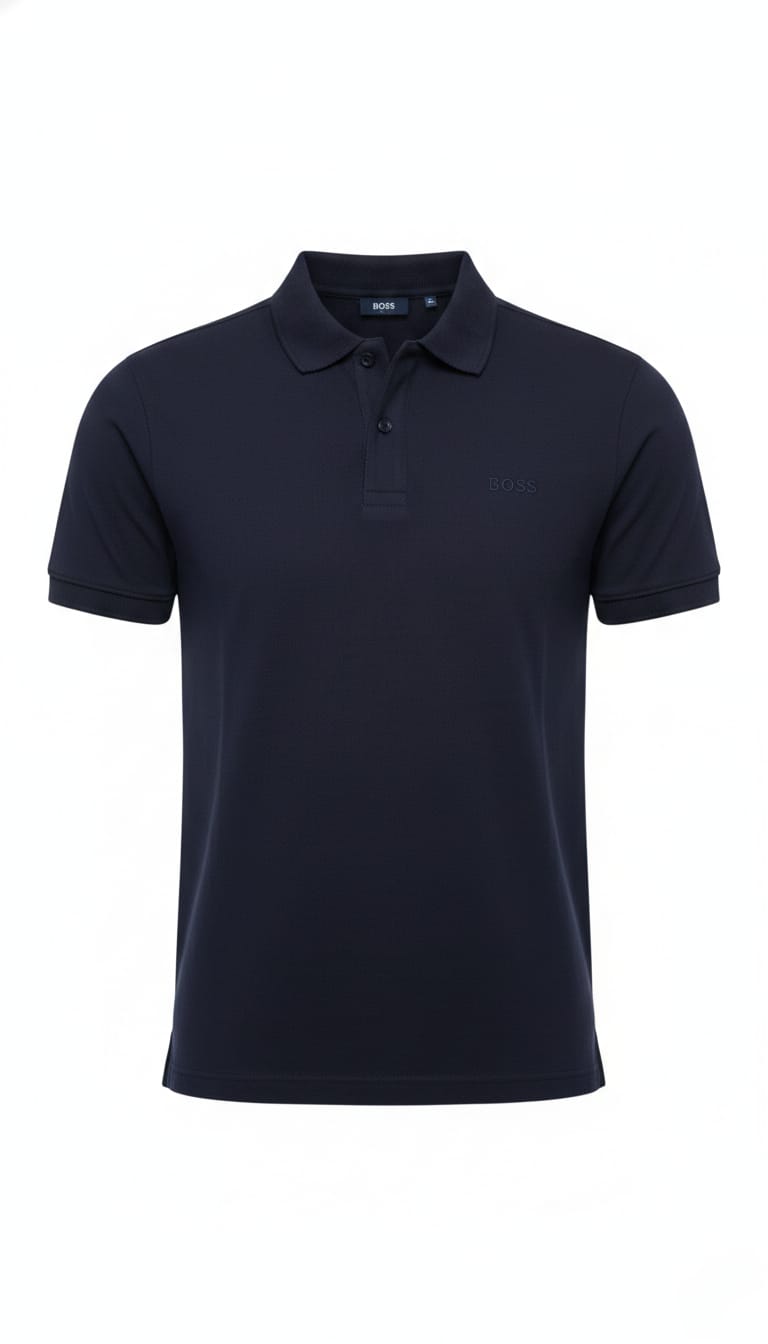 BOSS Oceanic Teal Tailored Fit Short Sleeve Piqué Polo Shirt