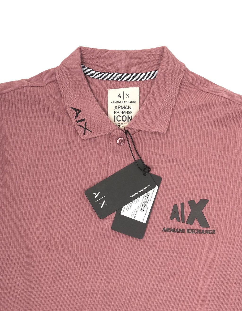 ARMANI EXCHANGE Dusty Mauve Classic Fit Polo Shirt