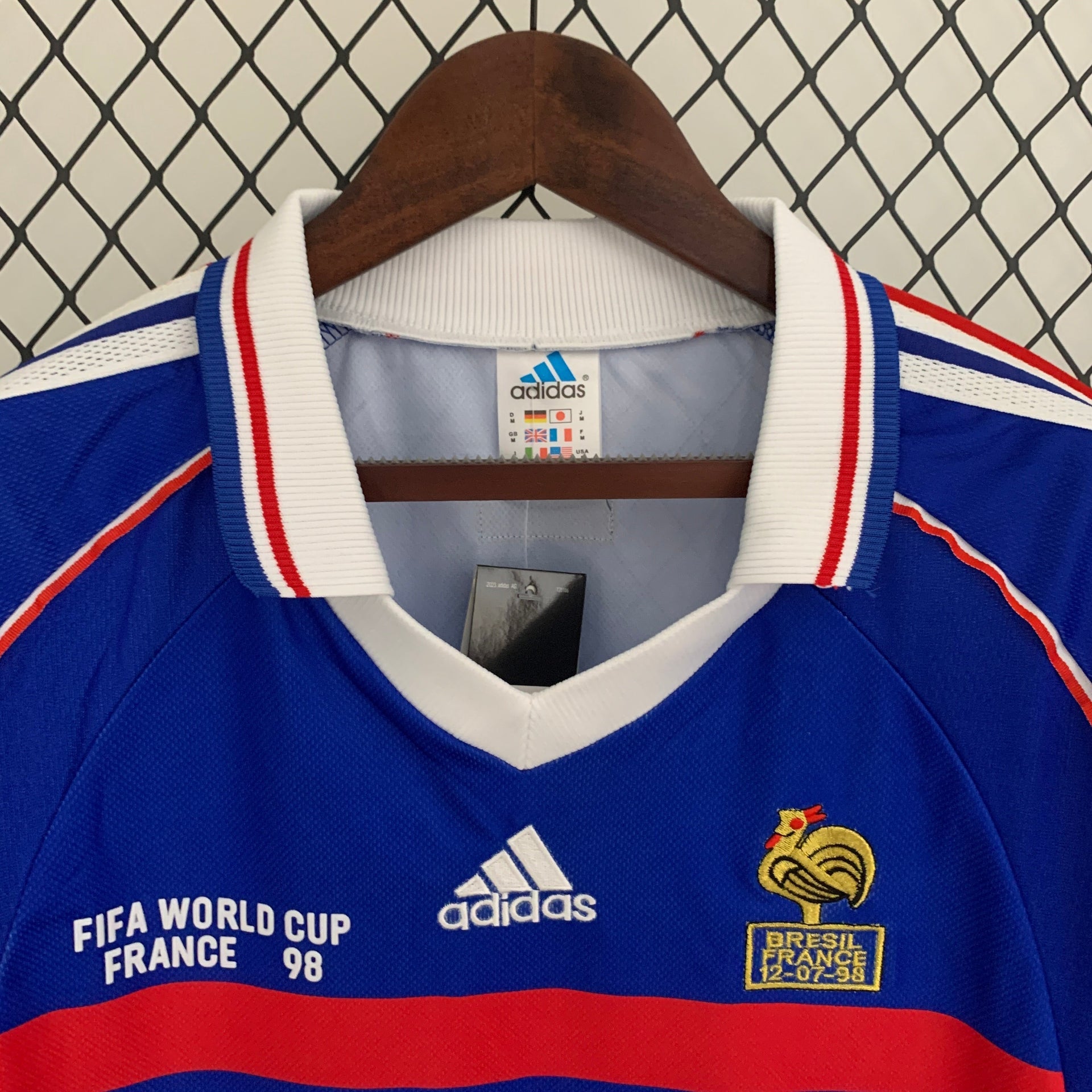 [Retro Premium] France 1998 Home(blue) Full sleeves