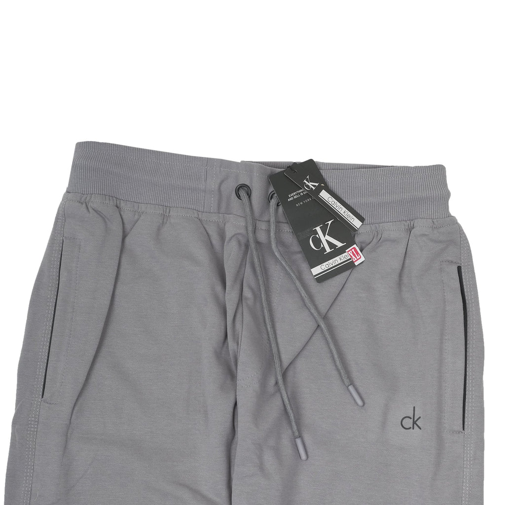 CALVIN KLEIN Misty Grey Luxe Cotton Relaxed Fit Lounge Pants