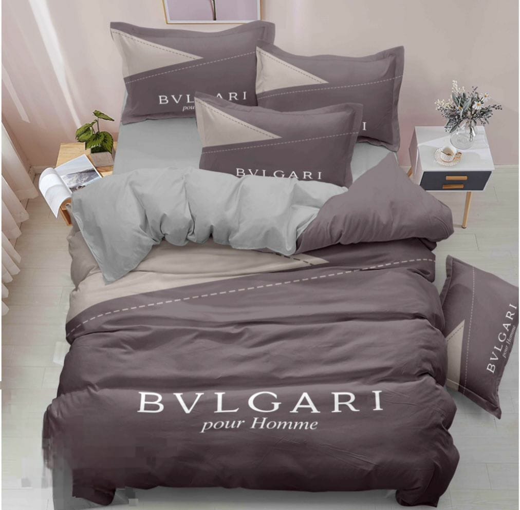 BVLGARI Ember Pearl Opulent King Size Bedding Ensemble