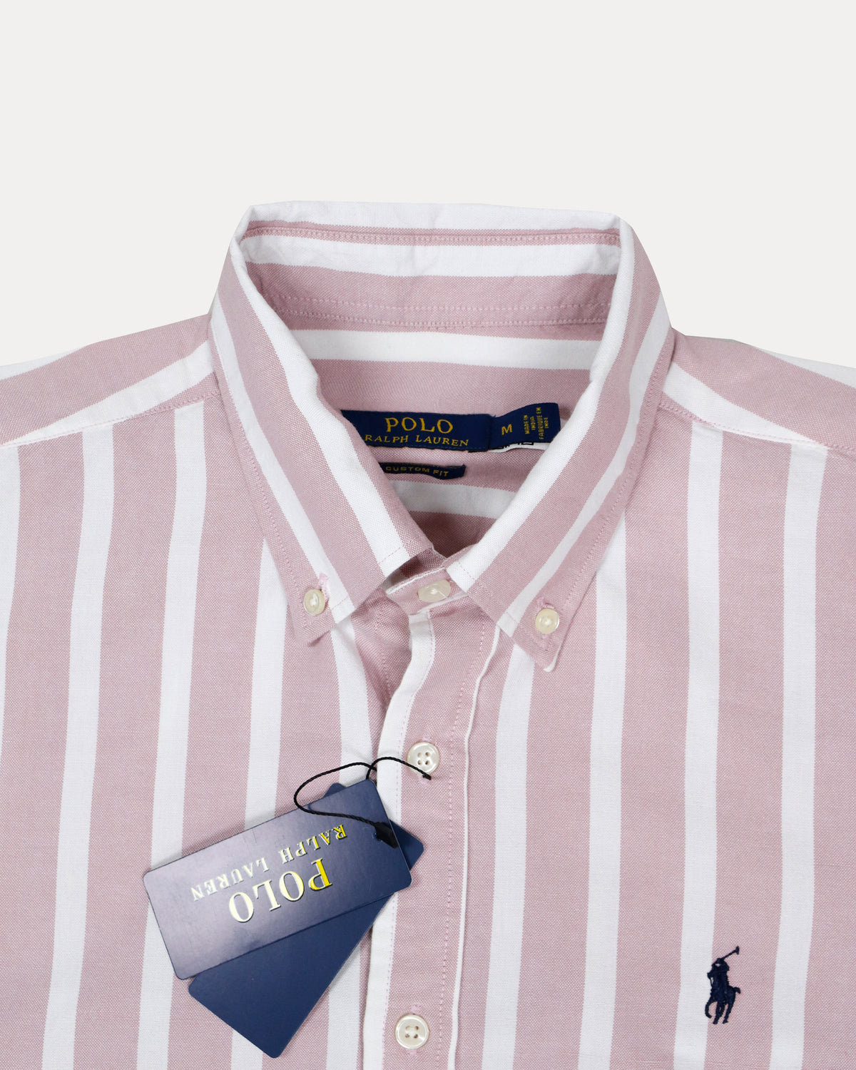 Polo Ralph Lauren Striped Elegance Shirt in Blush Whisper