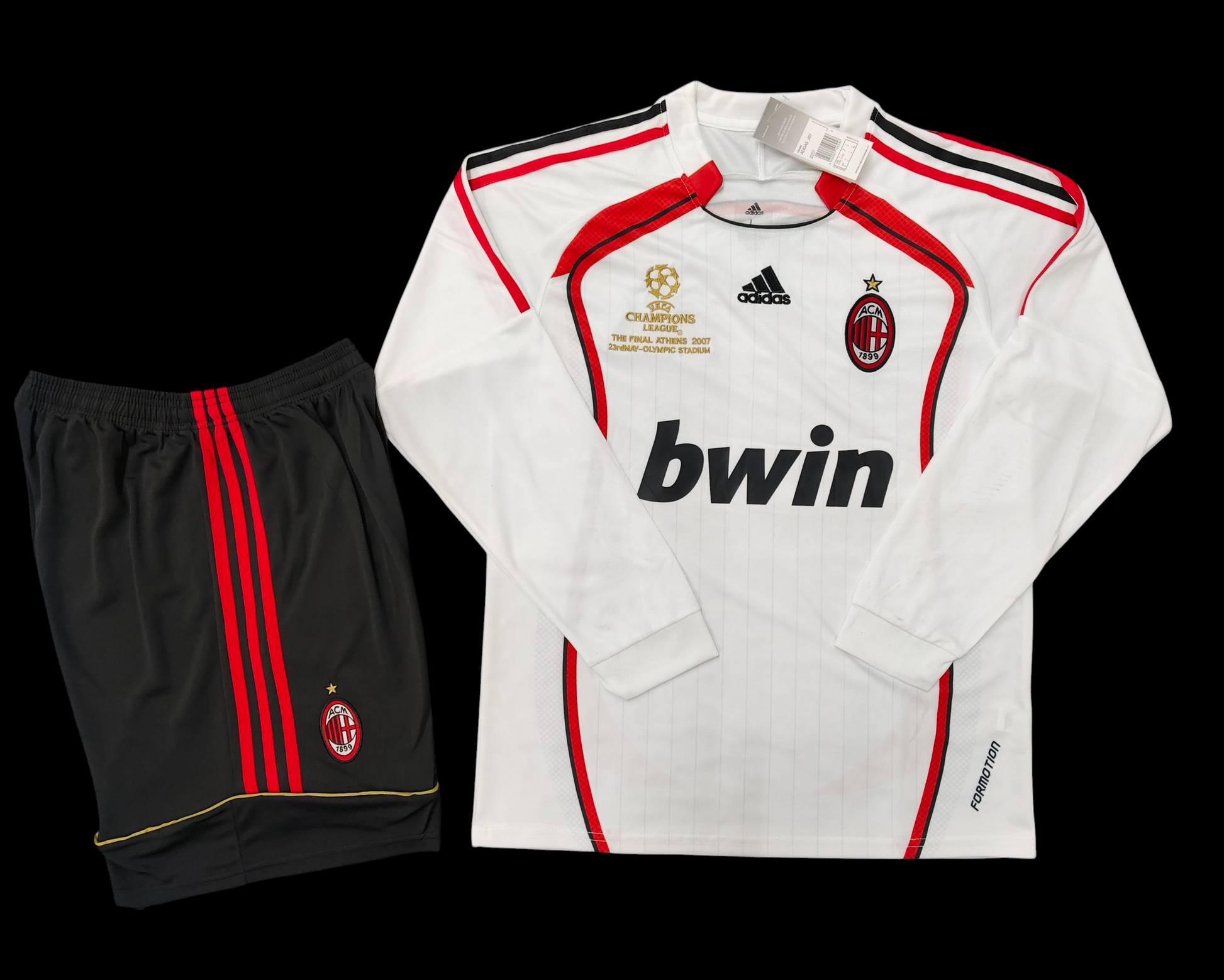 AC Milan 2006-07 Away(white) Full Sleeves jersey with shorts