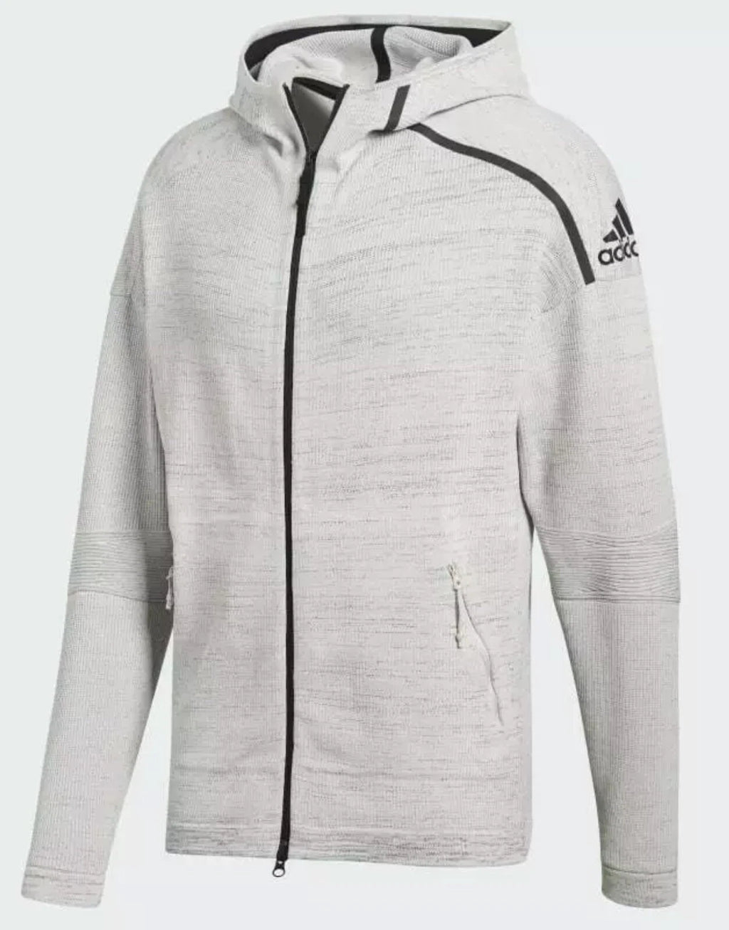 ADIDAS Cozy Cloud Heathered Zip-Up Hoodie