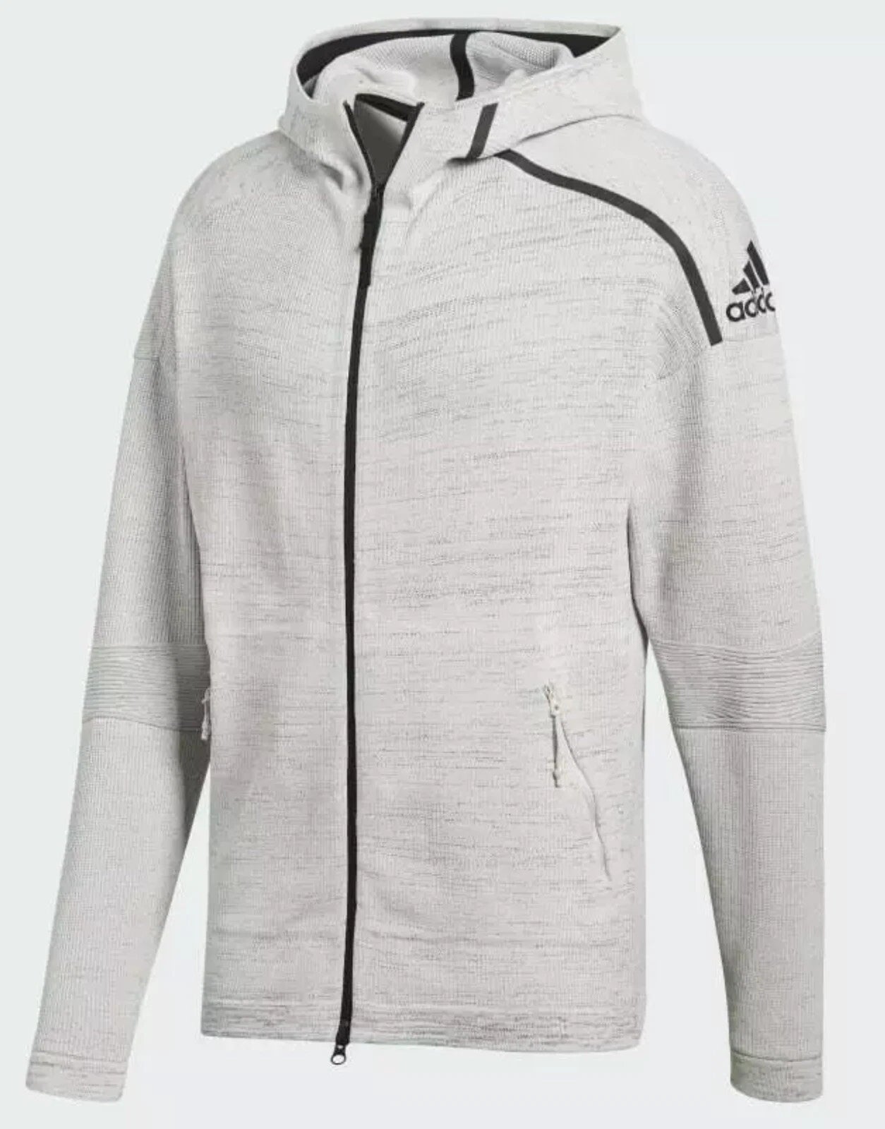 ADIDAS Cozy Cloud Heathered Zip-Up Hoodie