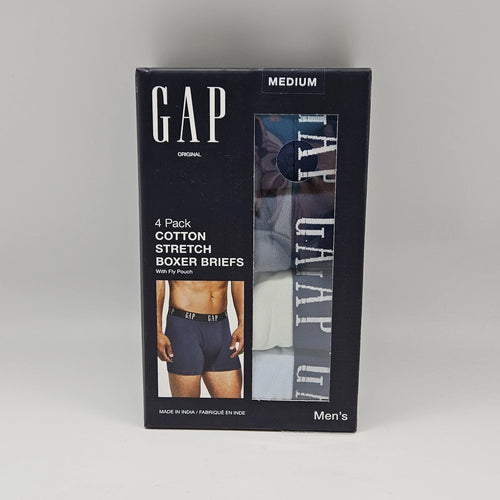 (Set of 4) GAP Cotton Stretch Boxer Briefs with Fly Pouch