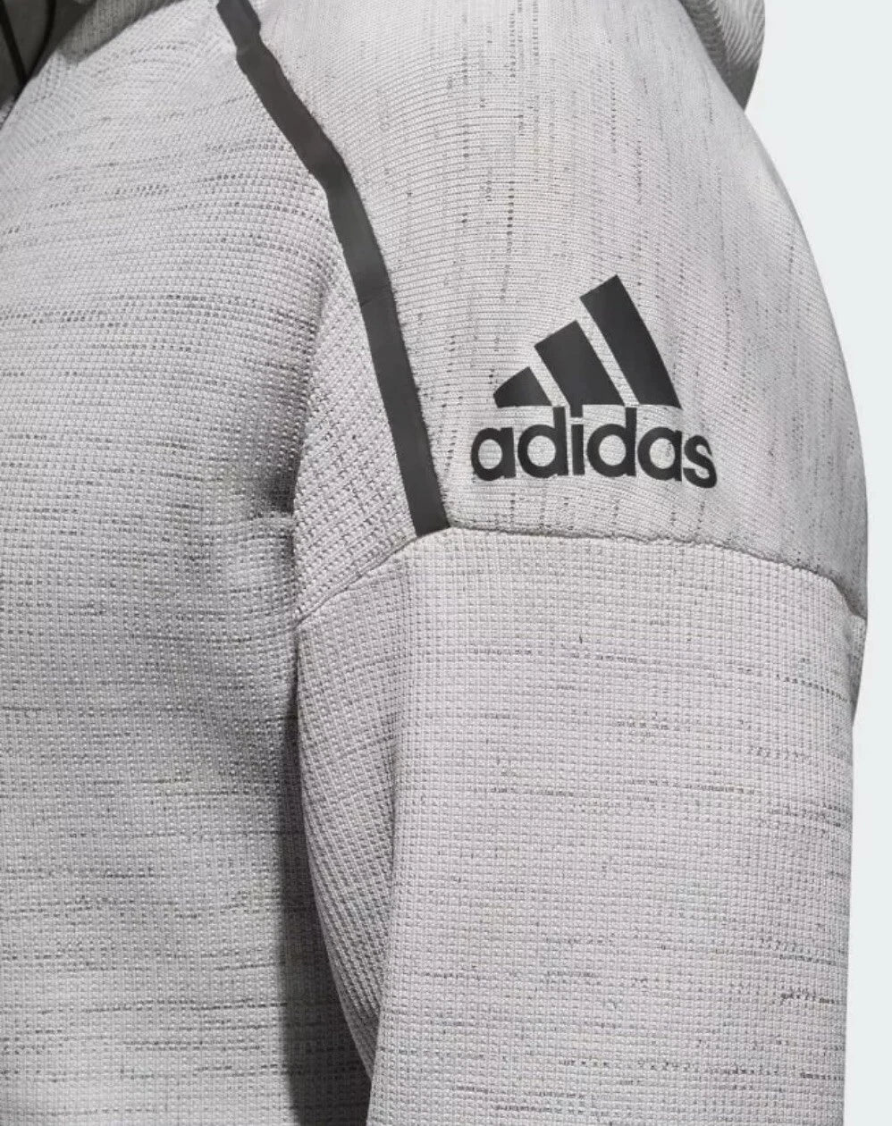 ADIDAS Cozy Cloud Heathered Zip-Up Hoodie