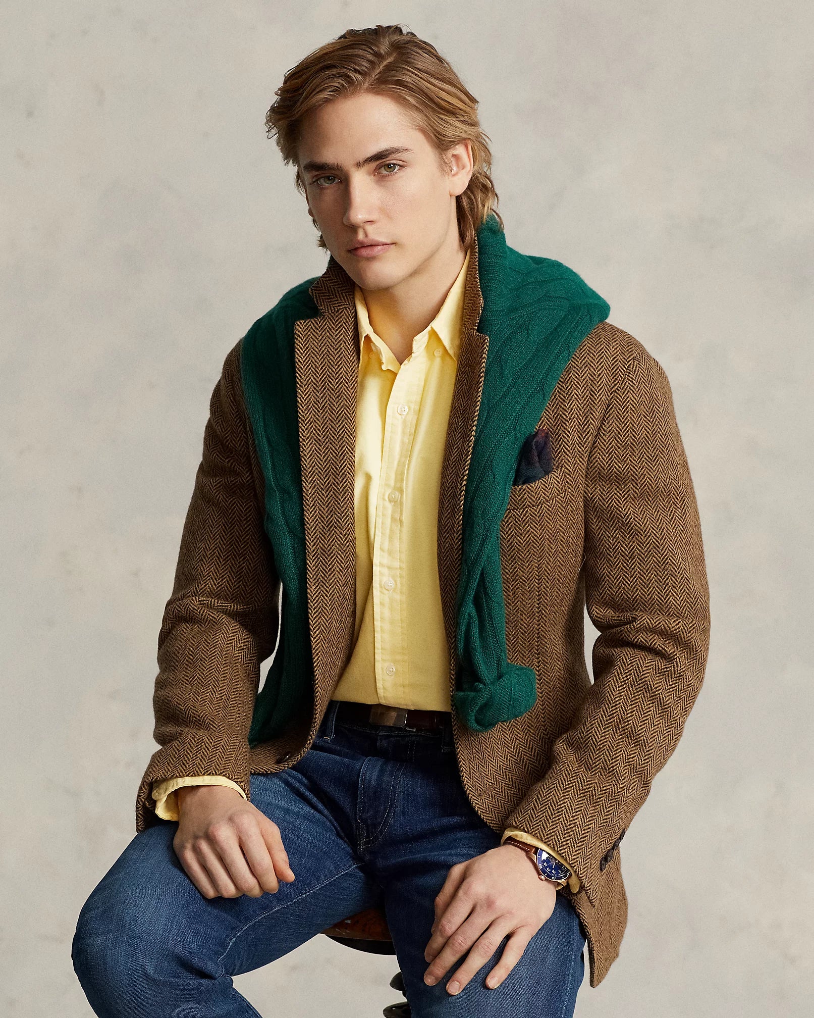 Polo Ralph Lauren Custom Fit Delightful Daffodil Button-Up Shirt